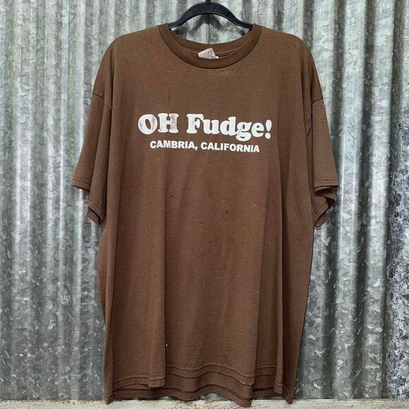 Vintage y2k oh fudge cambria tourist t-shirt - Picture 1 of 4